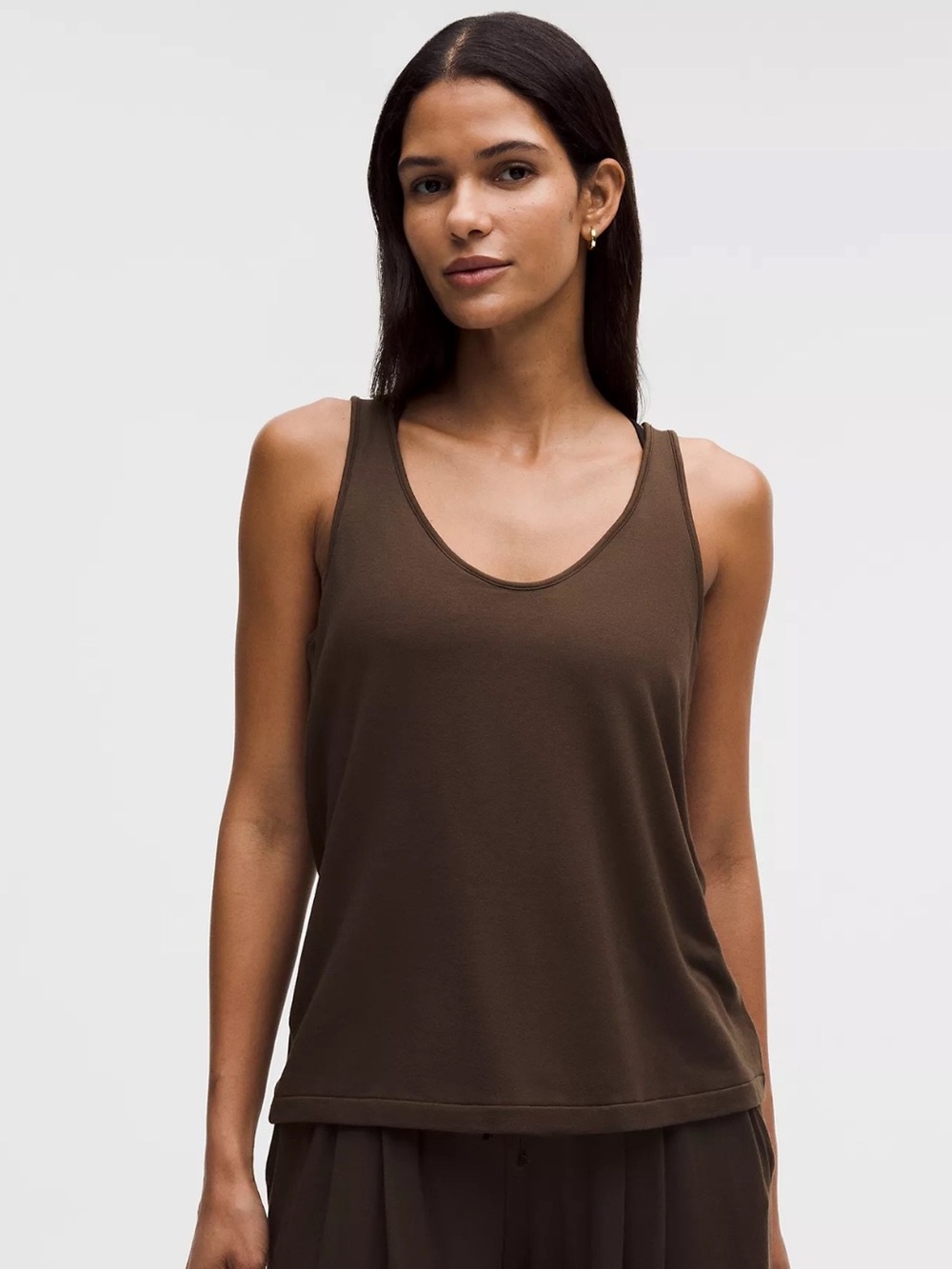 Like New! lululemon BeCalm V-Neck Tank Top in Walnut Crunch  - Small